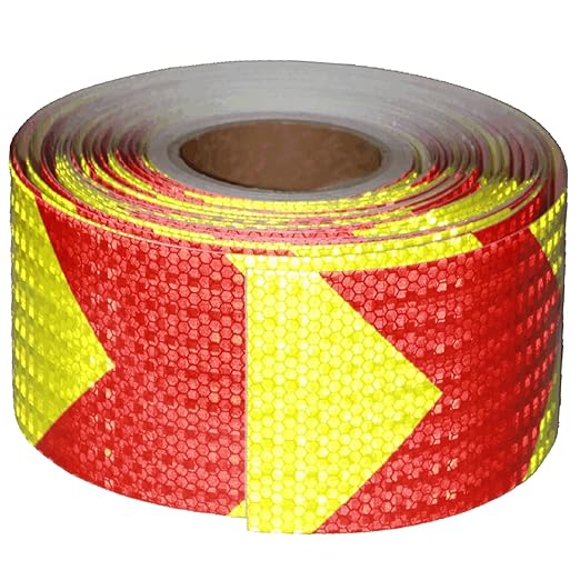 Reflective Tape 4 Inch x 168 Feet, Outdoor Waterproof High Visibility Adhesive Stickers, HGH Intensity Strips for Vehicles