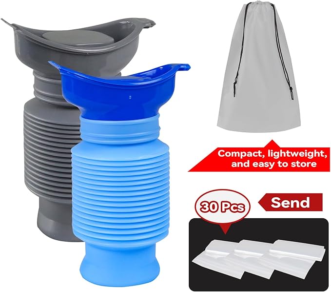Pee Bottles for Men, Adjustable Emergency Urinal 750ml, Car Pee Bottle for Men and Women, Portable Toilet for Car, Shrinkable Personal Mobile Toilet,Urine Bottle, Travelling, Traffic Jams & Hiking