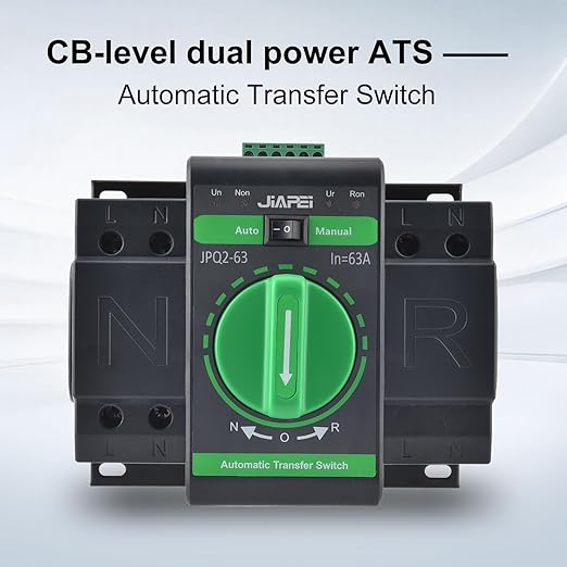 110V 50/60Hz 2P 63A ATS Dual Power Automatic Transfer Switch - Changeover Switch for Generators