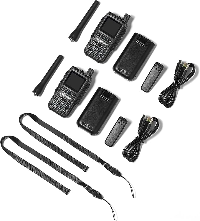 BAOFENG UV-5R Mini Dual Band Handheld Ham Radio, Wireless APP Programming, Dual PTT, USB-C Charging, 999CH, NOAA FM Aviation Reception, Pocket Walkie Talkie for Outdoor, Emergency, Backup [2Packs]