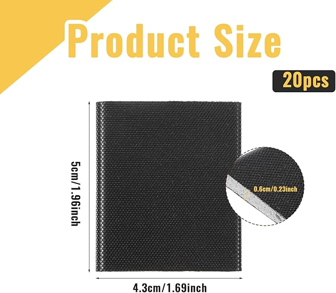 20 Pcs Door Corner Seals, Door Weather Stripping Doors Seal Strip Wedge Draft Plugs, Stripping Draft Stopper for Weather Protection Isolation of Noise