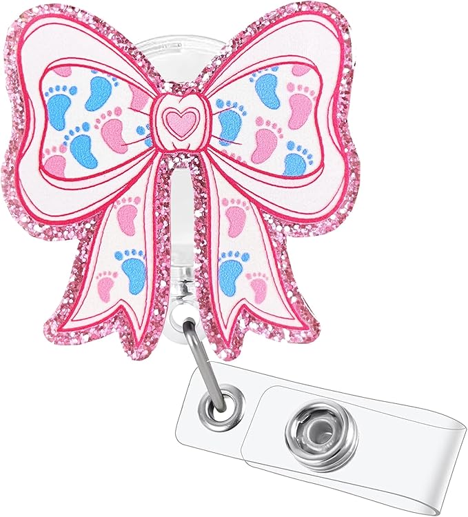 Labor & Delivery Badge Reel with Alligator Clip Funny ID Badge Holders Cute RN LPN CNA MA PCT Badge Buddy Nursing Medical Students Nurse Accessories for Work