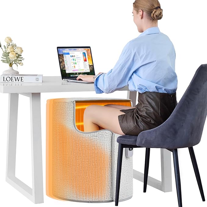 Under Desk Heater & Space Heater for Indoor Use,Leg Foot Feet Warmer For Office Home Quiet, Small Portable Personal Office Heater Accessories,Essentials Supplies For Women Men Gifts Large