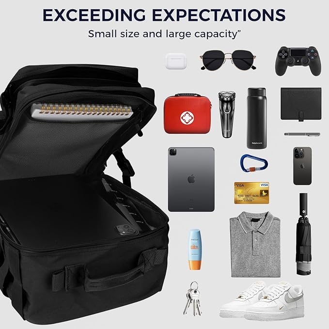 9L Mini Tactical Backpack Small Military Gym Bag for Men Women Molle Daypack Camping Backpack with Patch(Black)