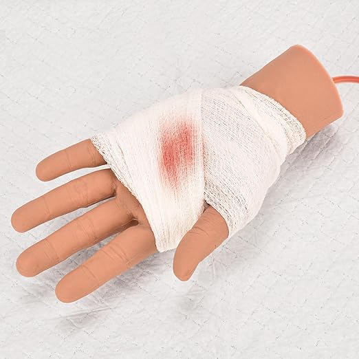 Hand Wound Packing Trainer Kit,GSW Through, Stop The Bleed Training, Bleed Control Kit for Medical Classes - Medium
