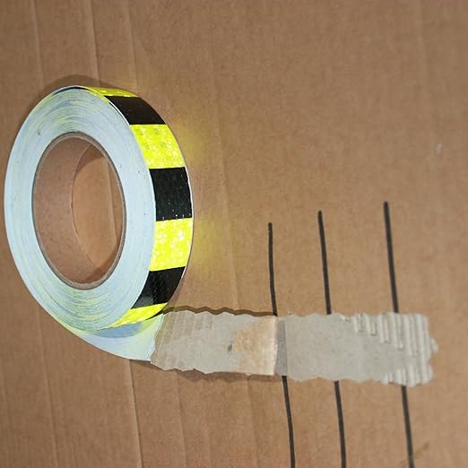 Reflective Tape 1 Inch x 68 Feet, Outdoor Waterproof Warning Conspicuity Reflector, Night Safety Sticker for Car Trailer