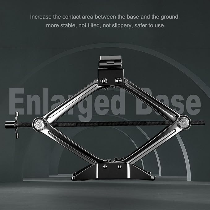 SPECILITE Scissor Jack, 2.5T(5512 Lbs), High-Strength Car Jack and Stand Kit with Rubber Pad, Tire Changing Kit with Ratchet Handle and Lug Wrench, Universal Vehicle Emergency Set for Various Models