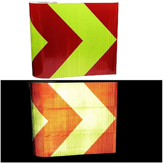 Reflective Tape 20 Inch for Truck, Outdoor Waterproof Safety Caution Reflector Strips, Conspicuity Warning Adhesive Stickers (68 feet)