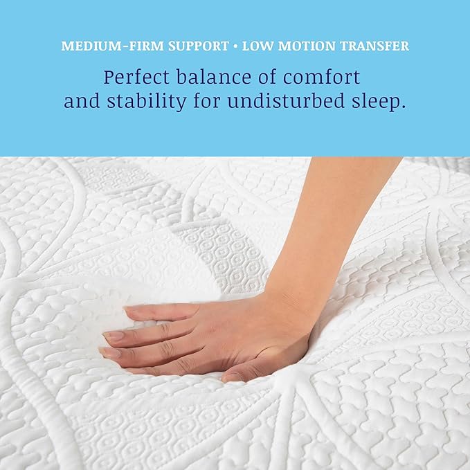 Classic Brands Cool Gel Chill Memory Foam 14-Inch Mattress with 2 BONUS Pillows |CertiPUR-US Certified |Bed-in-a-Box, Queen