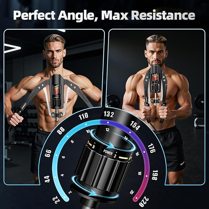 EAST MOUNT Twister Arm Exerciser - Adjustable 22-440lbs Hydraulic Power, Home Chest Expander, Shoulder Muscle Training Fitness Equipment, Arm Enhanced Exercise Strengthener