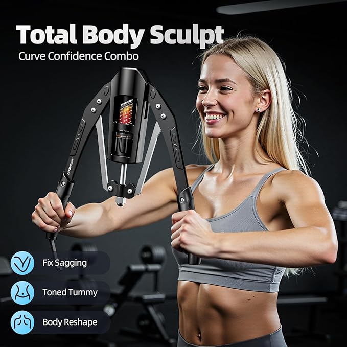 EAST MOUNT Twister Arm Exerciser - Adjustable 22-440lbs Hydraulic Power, Home Chest Expander, Shoulder Muscle Training Fitness Equipment, Arm Enhanced Exercise Strengthener