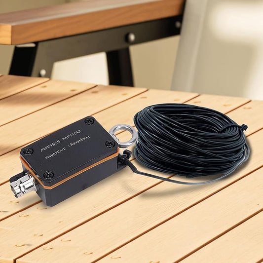 Jectse End Fed Half Antenna, Portable Broadband 130MHz HF Shortwave Antenna with Compact Bag for Amateur Radio CW SSB Communication