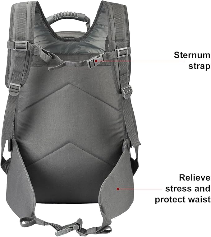 HYKING Large Tactical Expandable Backpack 39L-64L Military Bug Out Bag With Waist Strap