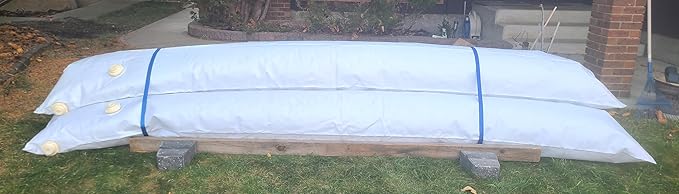 Economy Flood Barrier Lightweight, Stackable, and Reliable Flood Defense Solution, 8 inches high x 12.1 feet Long (Single Pack)