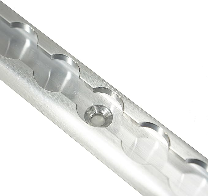 US Cargo Control L Track Tie Down System, Includes (4) USA Made 4-Foot Aluminum L-Track and (4) Silver Single Stud O-Ring Fittings, Versatile Trailer Tie Down System for Trailers and Truck Beds