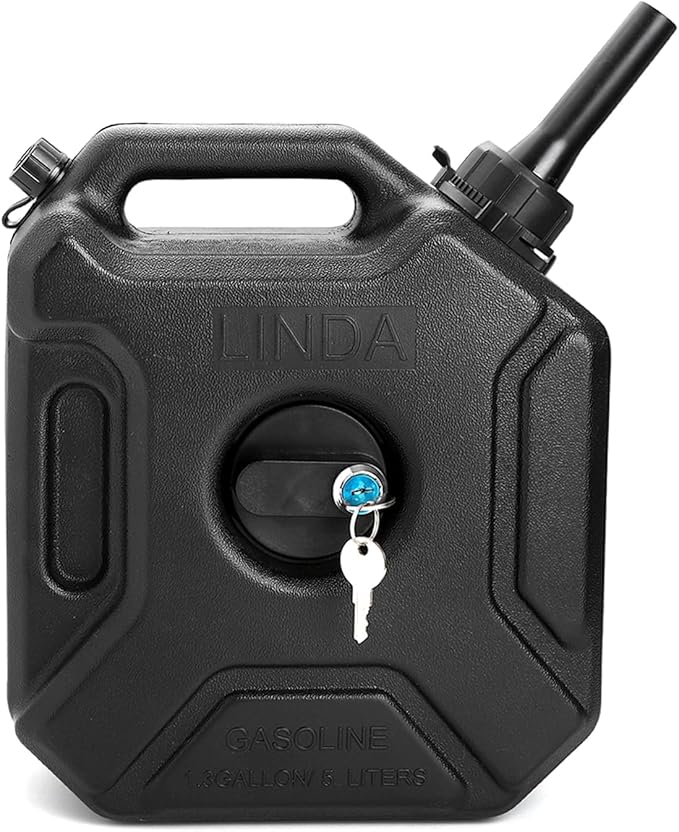 Mokuo Switch Lock Set for Auxiliray PP Gas Tank 3 Gallon 5 Gallon Fuel Container and Water Container for Motorcycle UTV ATV