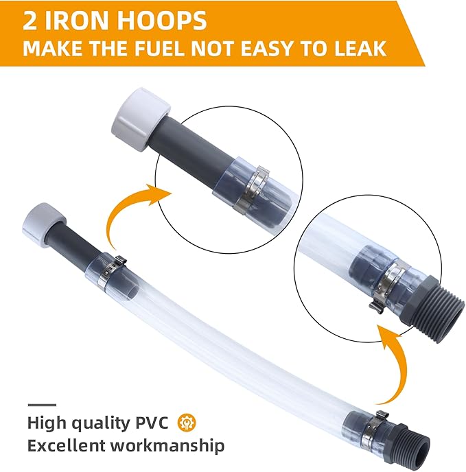 Racing Fuel Jug Hose Kit -Vp Fuel Can spout Compatible with 3/5/5.5 Gallon Gas Cans, Improved Filter Design, Pack of 4