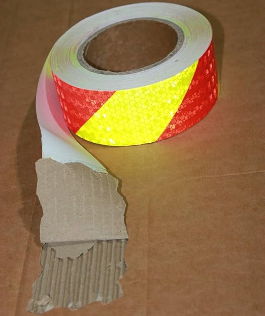 Industrial Reflective Tape Outdoor Waterproof 2 inch Wide, High Visibility Safety Warning Reflector Sticker Strips (168 feet)