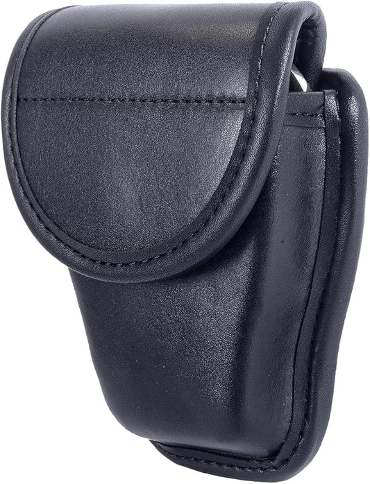 TAFTACFR Molded Single Handcuff Pouch Case for Duty Belt, Law Enforcement Holder With Removable Top Cover and Hidden Snap