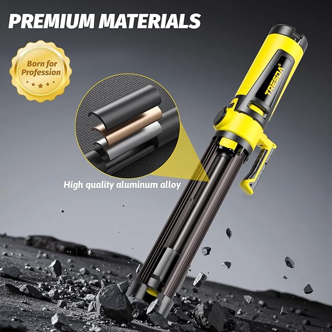 Dual-Head LED Work Light with Stand, 2025 Pro+ 12000LM Corded or Battery Rechargeable Telescopic Tripod Worklights, Portable Construction Flood Light for Job Site Workshop Garage ﻿