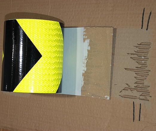 Reflective Tape Outdoor Waterproof 6 in x 68 FT, High Visibility Warning Reflective Stickers, Safety Marking Tape