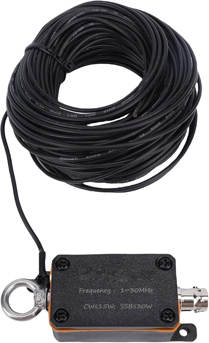 Jectse End Fed Half Antenna, Portable Broadband 130MHz HF Shortwave Antenna with Compact Bag for Amateur Radio CW SSB Communication