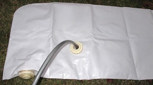 Economy Flood Barrier Lightweight, Stackable, and Reliable Flood Defense Solution, 8 inches high x 12.1 feet Long (Single Pack)