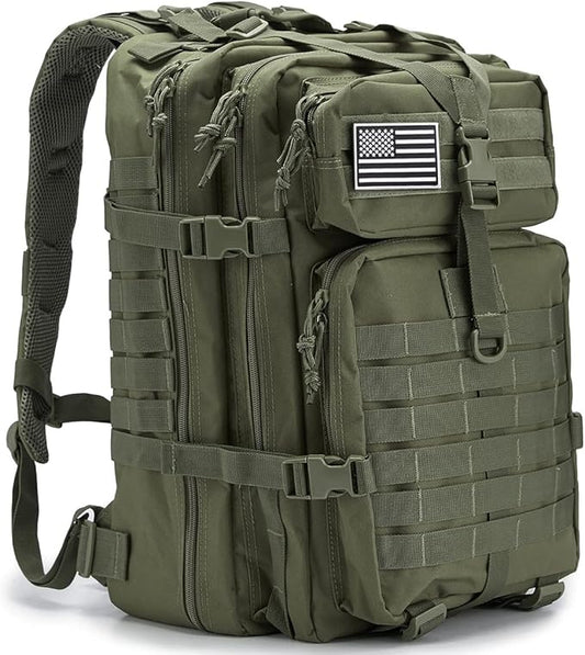 QT&QY 45L Military Tactical Backpacks For Men Camping Hiking Trekking Daypack Bug Out Bag Lage MOLLE 3 Day Assault Pack