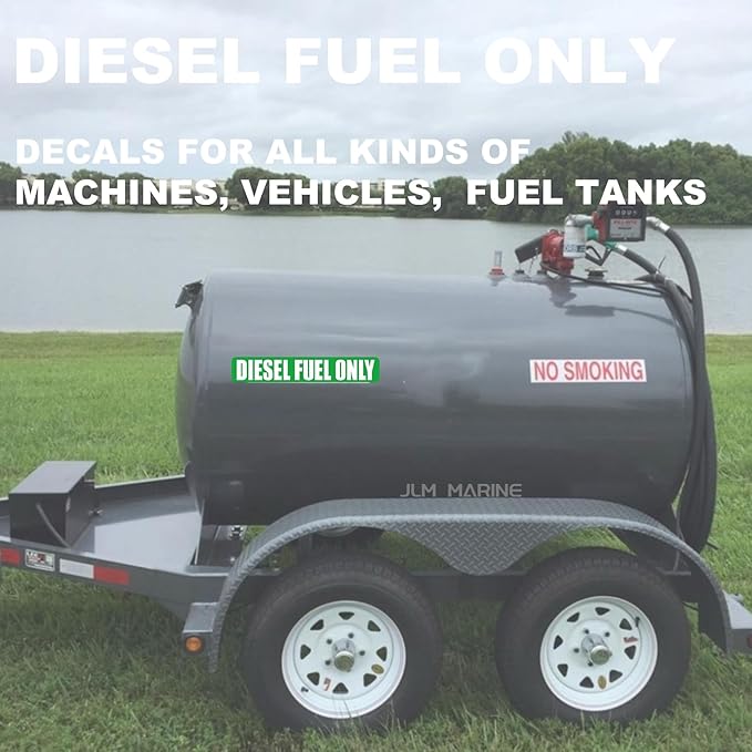 20PCS Diesel Fuel Only Stickers for Oil Gas Can Tractors Truck Decals Sign Boat Labels Car Fuel Tank 3.25 X 0.75 Inch