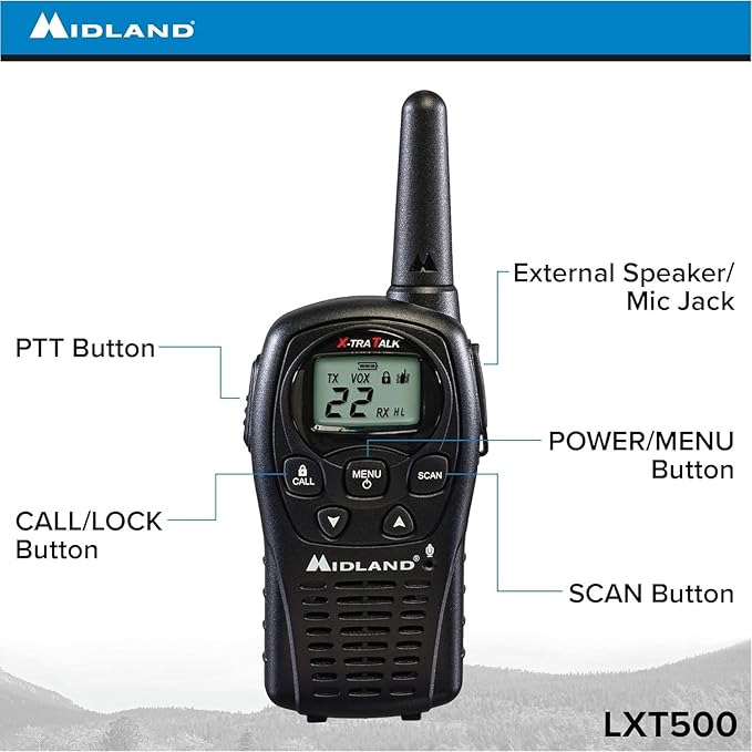 Midland LXT500VP3 FRS Two Way Radios - 12 Pack Bundle w/Chargers