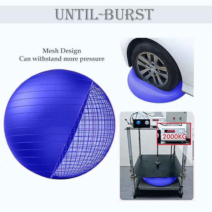 Soft Exercise ball, Anti-Burst Yoga Ball Chair Supports 2200lbs, Workout Equipment w/ Pump for Women Pregnancy, Medicine, Birthing, Physical Therapy, Stability, Excersing, Birth, Swiss, Fitness, Gym