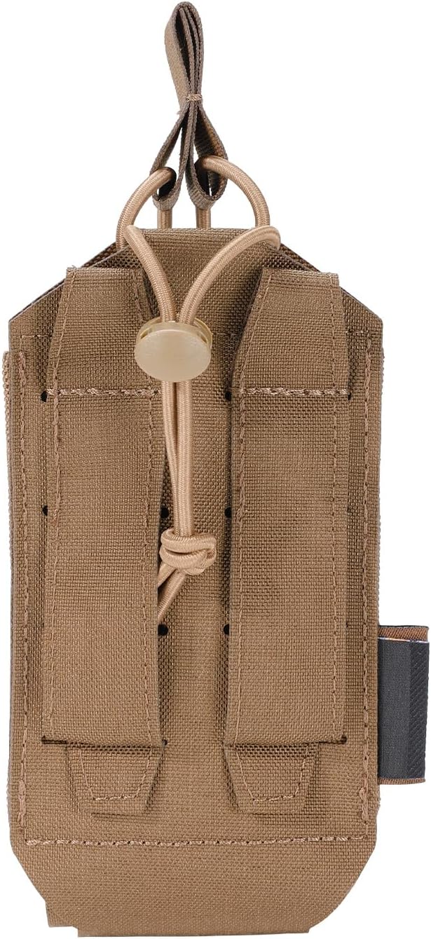 EXCELLENT ELITE SPANKER Tactical Universal Radio Holster Holder Molle Radio Pouch Adjustable for Duty Belt,Vest for Two Ways Walkie Talkie