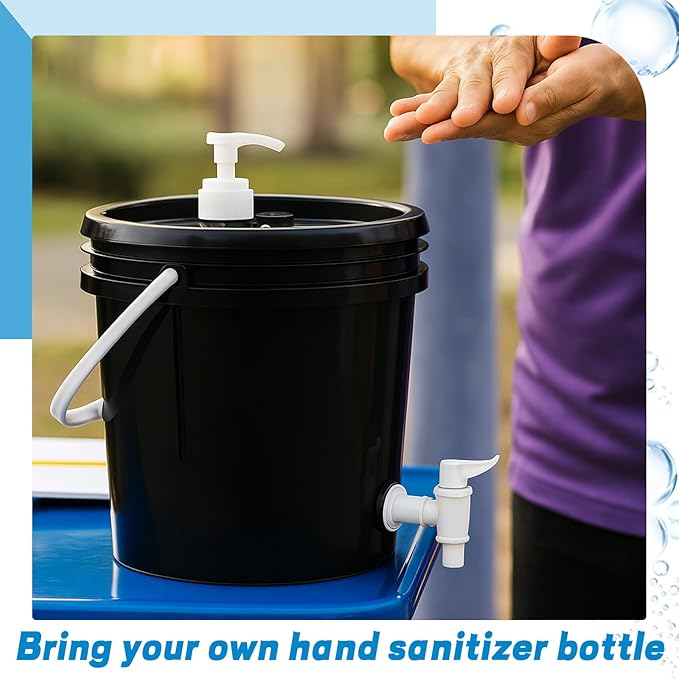 Honeydak Portable Hand Wash Station with Soap Dispenser 2.6 Gallon Portable Hand Washing Station for Sports Outdoor Events Camping Beach Travel