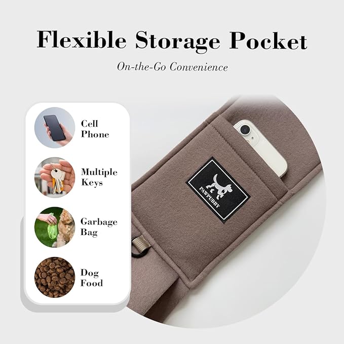 Dog & Cat Carrier Sling, Adjustable Soft Padded Shoulder Puppy Carrier, Hands-Free Dog Carrier Bag with Double Safety Buckles Premium Material for Outdoor Travel, Caramel, M
