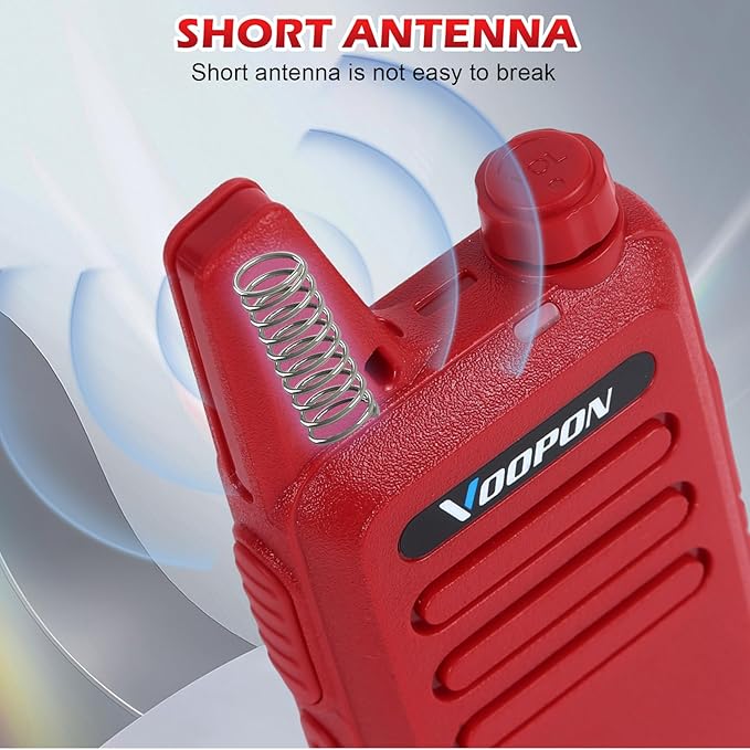 Rechargeable walkie talkies Two-Way Radios - 22 FRS Channels with Earpieces, VOX & Noise-Cancelling Long-Range for Family, Camping, Outdoor Adventures Compact USB-Charged Transceivers