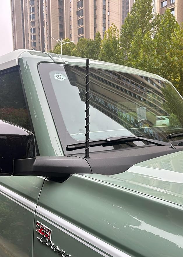 13" Short Antenna for Ford Bronco, Fits for Ford Bronco Full Size 2021 2022 2023 2024 2025, 13-inch Spiral AM FM Radio Antenna Replacement for Bronco Accessories F150