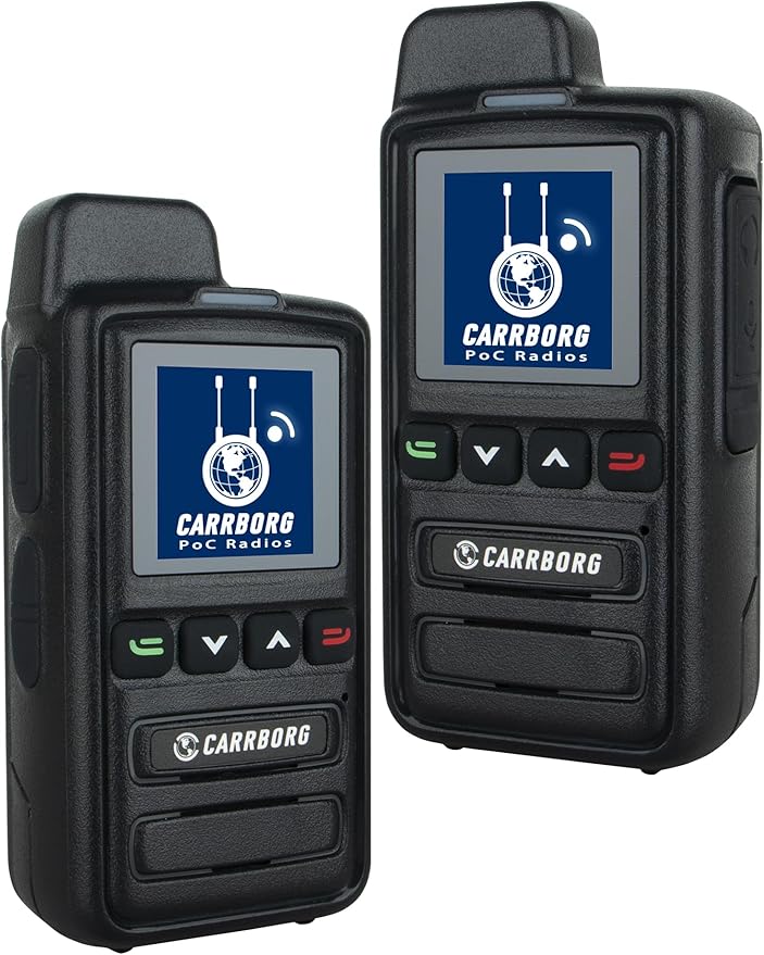 X13 Nationwide Lifetime Free LTE Walkie Talkies Unlimited Range 4G Two Way Radios Long Range Global POC with SIM Cards（2 Pack）