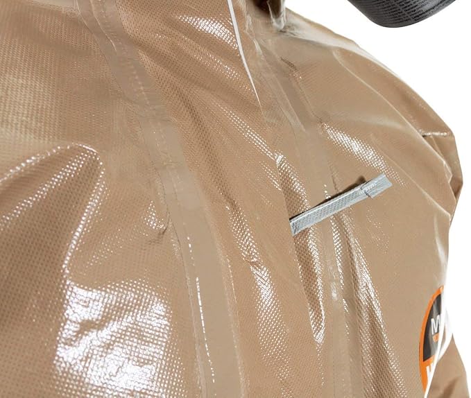 MIRA SAFETY Suit Disposable Protective Coverall with Hood and Elastic Cuff