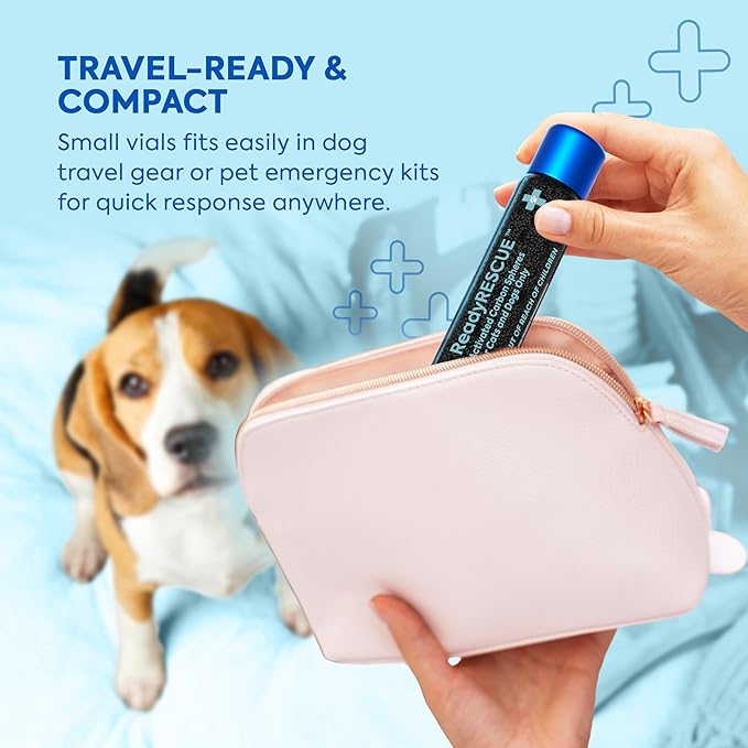 Dr. Cuddles ReadyRESCUE – Next-Generation Activated Charcoal for Dogs & Cats, 30g - Veterinary-Grade Toxin Detox - Emergency Pet First Aid - Fast Acting, Safe & Travel-Ready