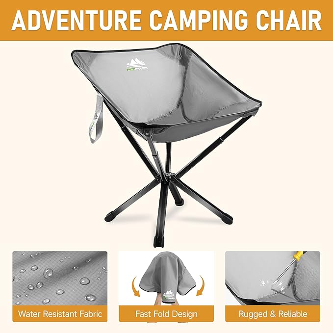 Ultra-Lightweight Backpacking Chair — Compact Folding Design, Quick-Deploy Telescopic Frame, Stable Aluminum Construction, Portable Camp Chair for Hiking, Travel & Backpacking
