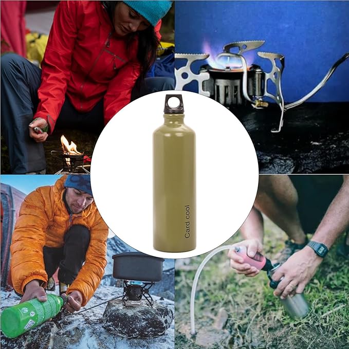 Generic Empty Bottle 750ml Camping | Compact Liquid Container For Stove, Alcohol, Hiking, Outdoor, Survival, Safe Storage | Accessory Transport Cylinders Tr