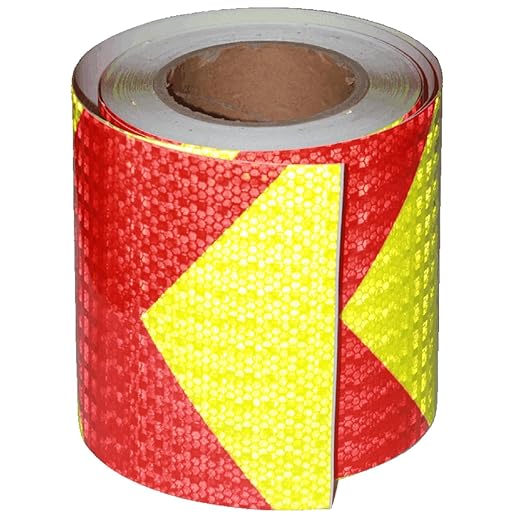 Reflective Tape Outdoor Waterproof 6 in x 68 FT, High Visibility Warning Reflective Stickers, Safety Industrial Marking Tape
