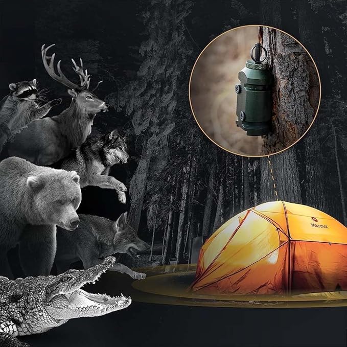 6 Packs of Alarm Perimeter,12 Gauge Camping Trip Wire Alarm Eary Warning Security System for Outdoors (Green)