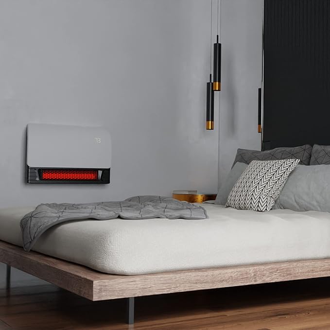 Heat Storm 1500-Watt Sedona WiFi Infrared Wall Mountable Heater,White