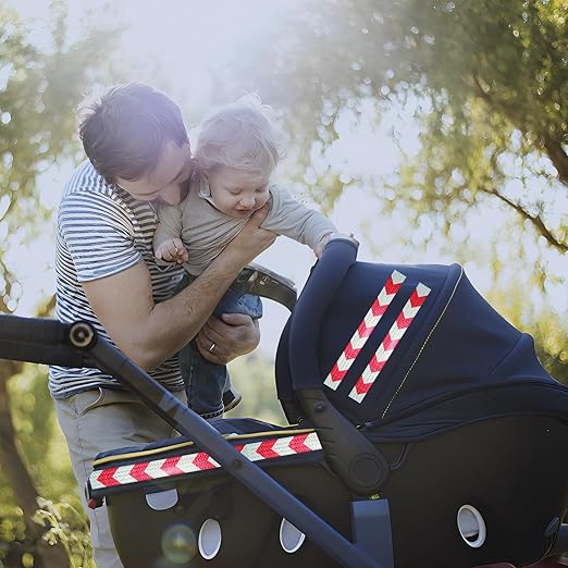 Reflective Tape Red White 3 inch Wide for Automobile, Outdoor Waterproof High Visibility Safety Warning Adhesive Strips (66 feet)