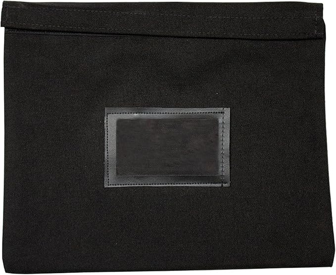Fire Resistant Document Bag, 14" x 11", Water Repellent, Safe Storage Pouch, Money Bag, Fire and Water Resistant Document Holder (Black)