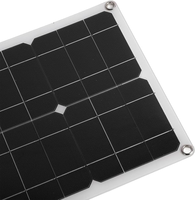 Asixxsix Solar Panel Kit, 100W OBD Plug Solar Charge Controller Foldable Panel Energy Storage Flexible, Monocrystalline Kit for Outdoor RV Boat