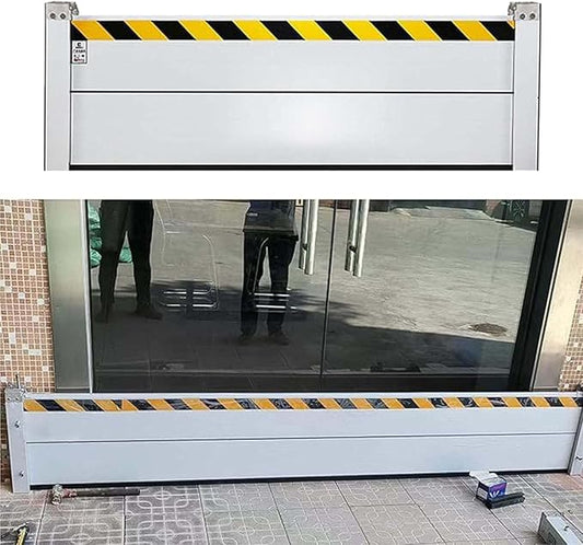 Flood Protection Barrier Water, Aluminum Water Barriers for Flooding, Reusable in Heavy Rain Defence Suitable, Detachable and Portable, for Garage Basement Driveway,001,230 * 40cm