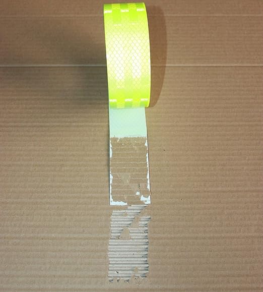 Fluorescent Green Reflective Tape 2 inch Wide, Outdoor Waterproof Safety Caution Warning Adhesive Strips Tape (166 feet)
