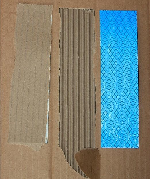 Blue Reflective Stickers 1 inch X 6 inch, Outdoor Waterproof High Visibility Warning Safety Adhesive Reflector Tape (30 Pcs)
